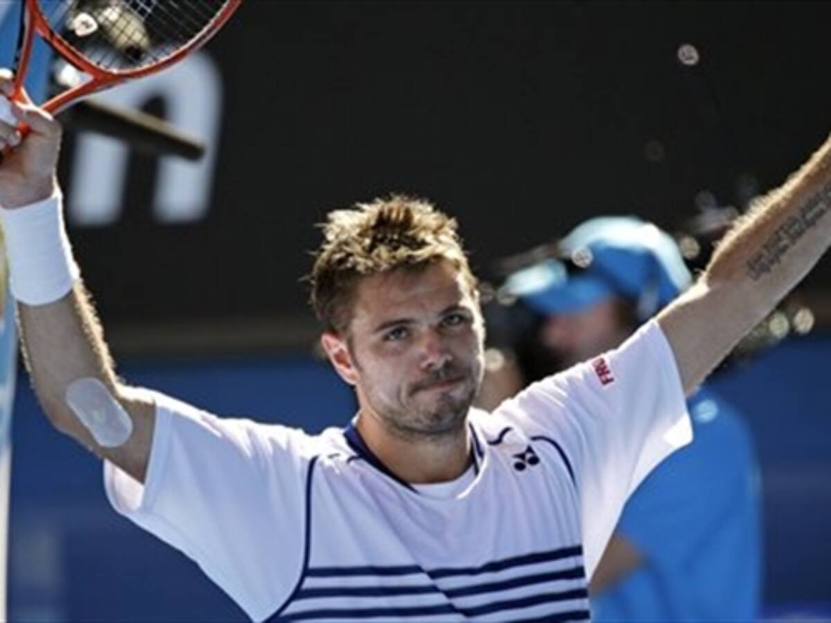 Wawrinka, vigente campeón, avanzó a octavos de final en Australia