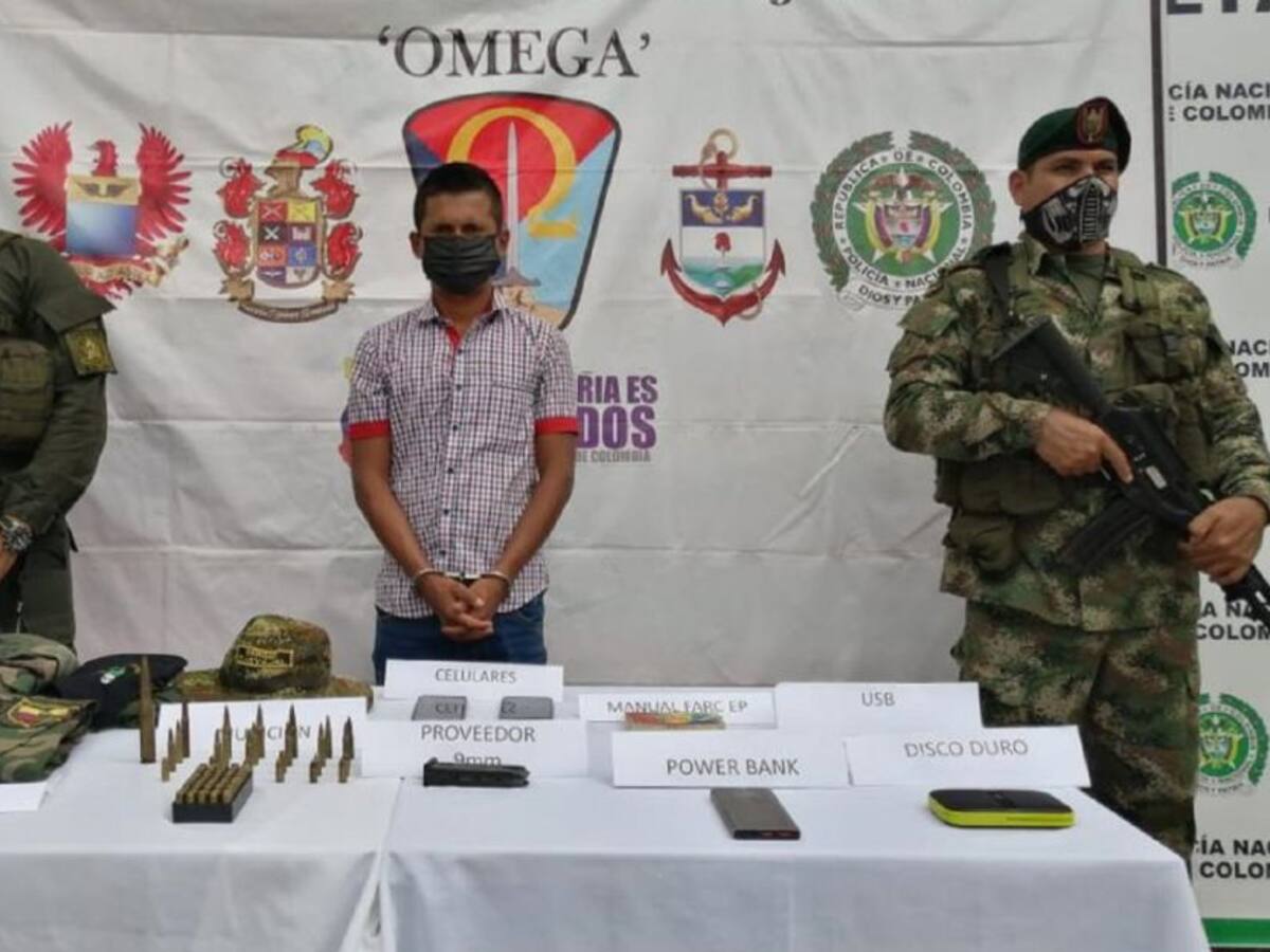 Cayó alias 'Drácula', reclutador de niños para disidencias Farc en Caquetá