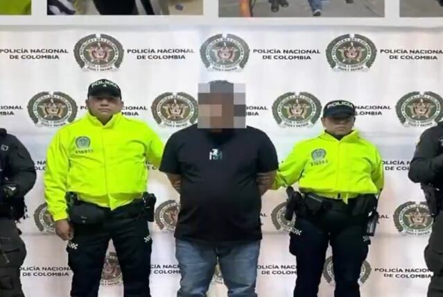 Fue capturado cabecilla del grupo delincuencial El Mesa, vinculado a masacre cometida en Rionegro el año pasado. Foto: Policía Nacional