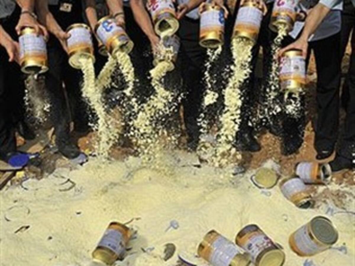 Dos condenados a muerte por la leche infantil china adulterada