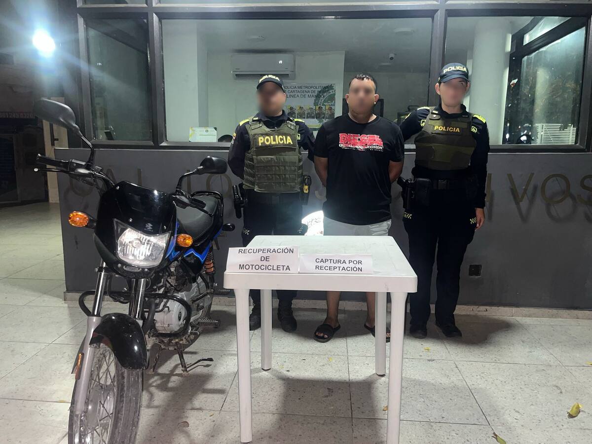 Operativos de la policía metropolitana en Cartagena permitieron recuperar moto y bicicleta