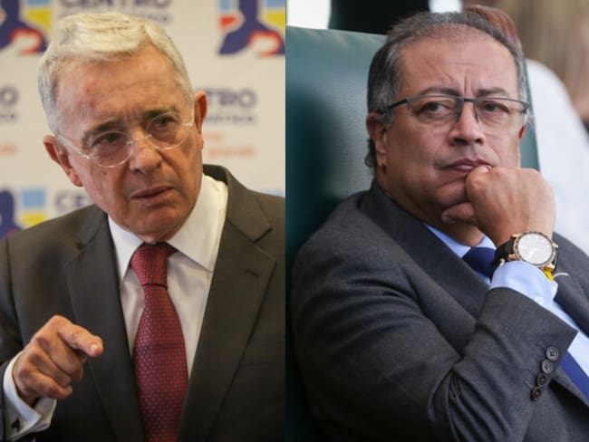 Álvaro Uribe Vélez y Gustavo Petro. Foto: (Colprensa - Álvaro Tavera) / (Colprensa - Catalina Olaya)
