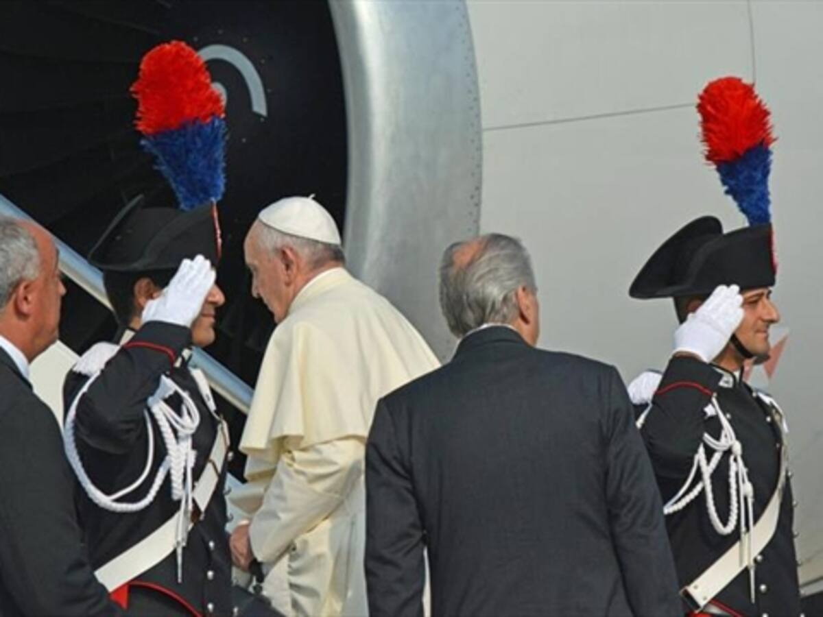 El avión del papa Francisco