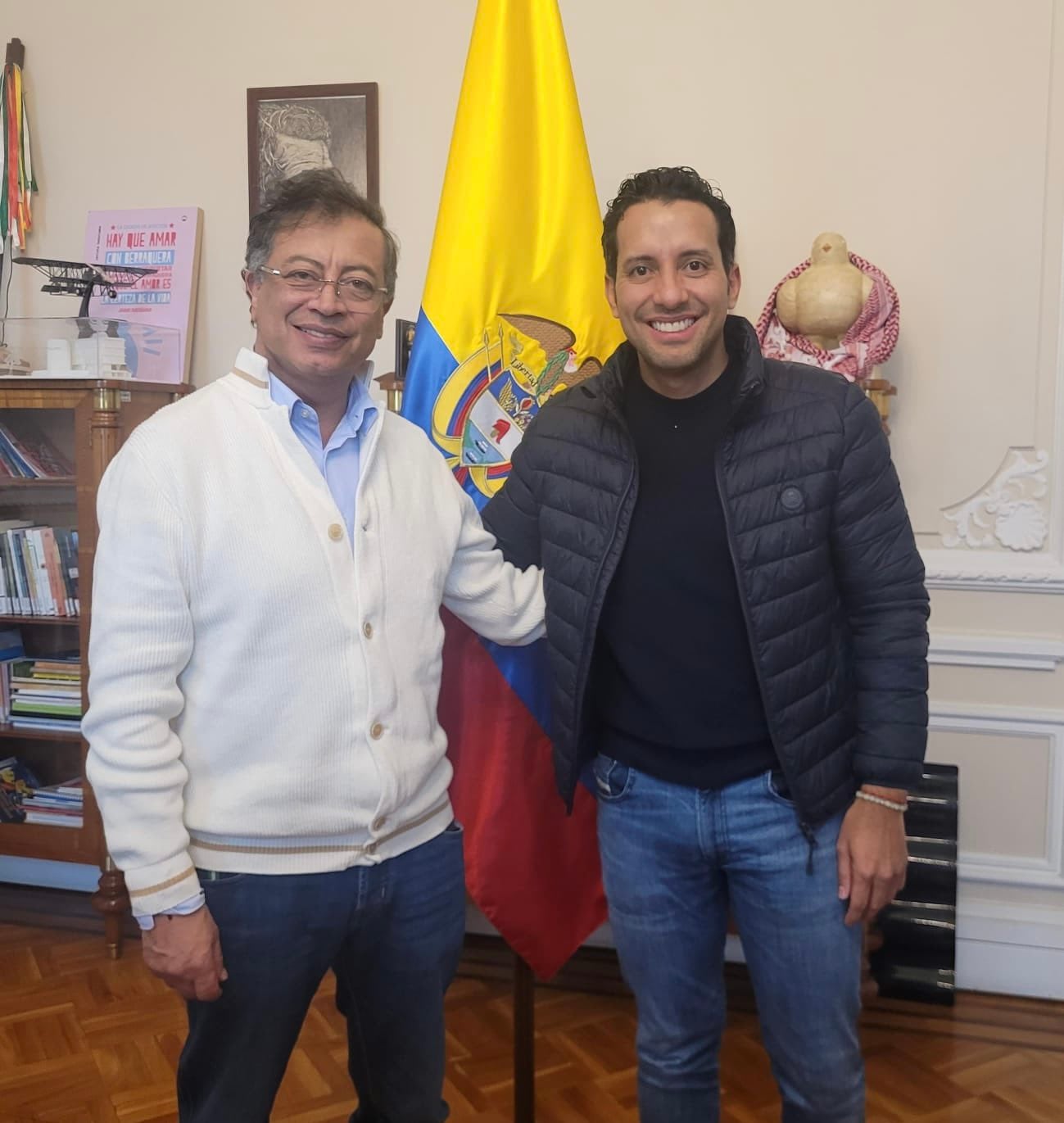 Gustavo Petro y Julián López. Foto: Suministrada