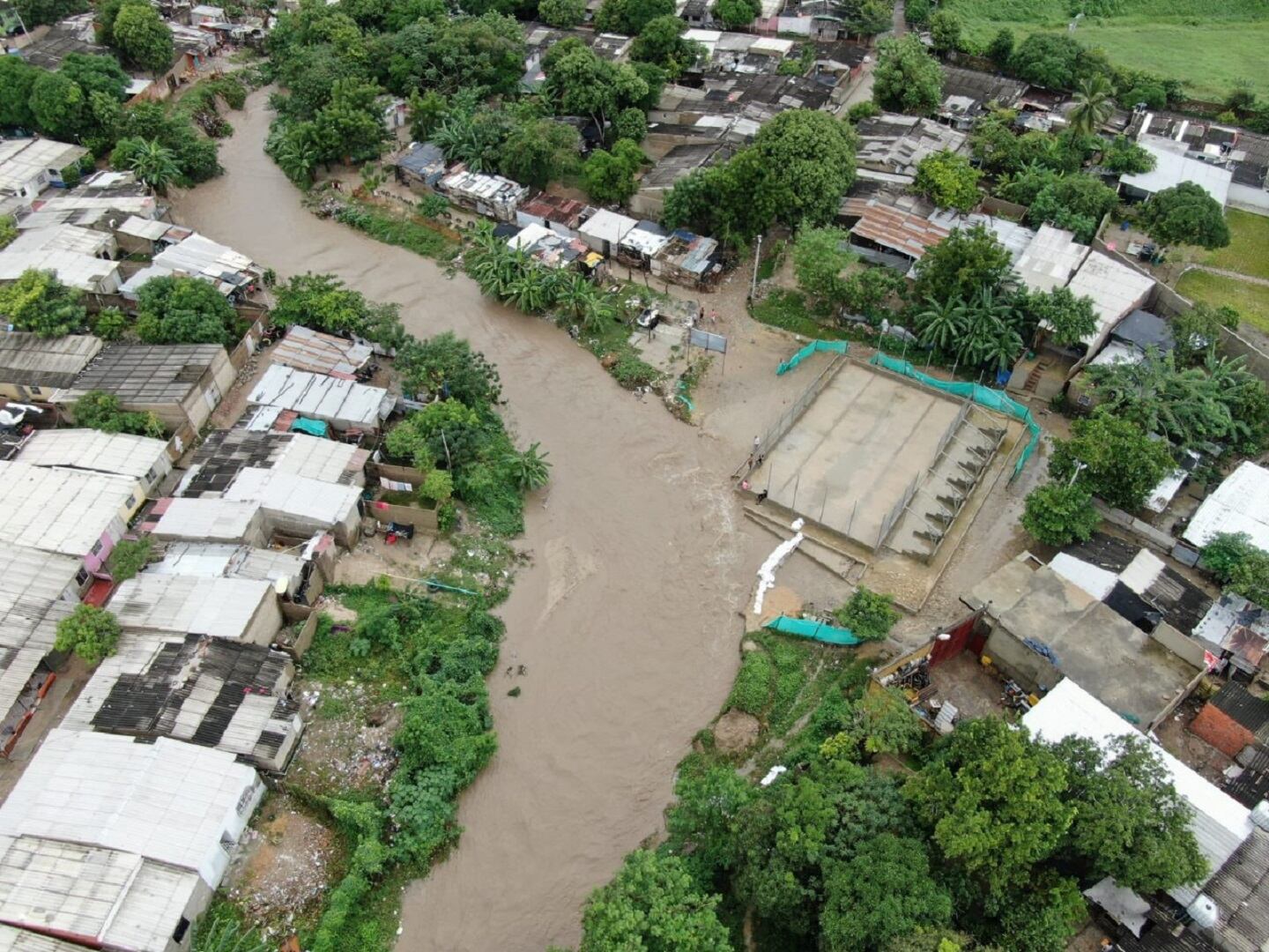 Viviendas aledañas a arroyos en el Atlántico