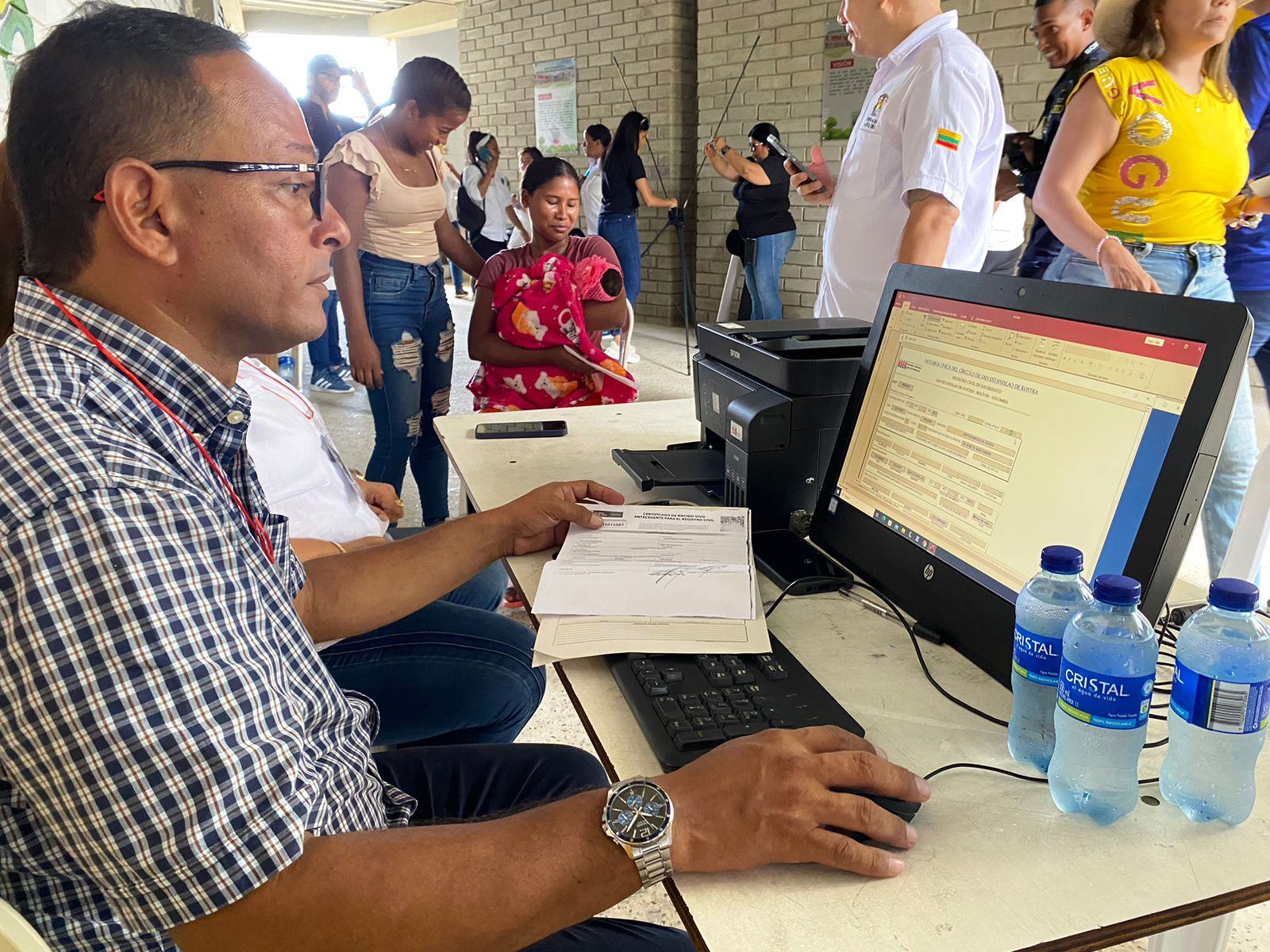 Soplaviento vivió su primera jornada de registro civil de nacimiento