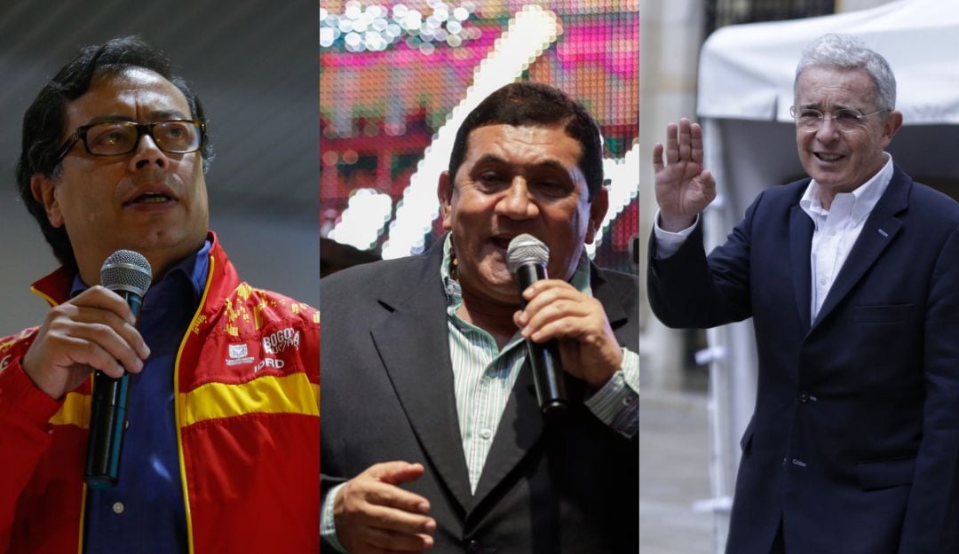 Gustavo Petro, Poncho Zuleta y Álvaro Uribe