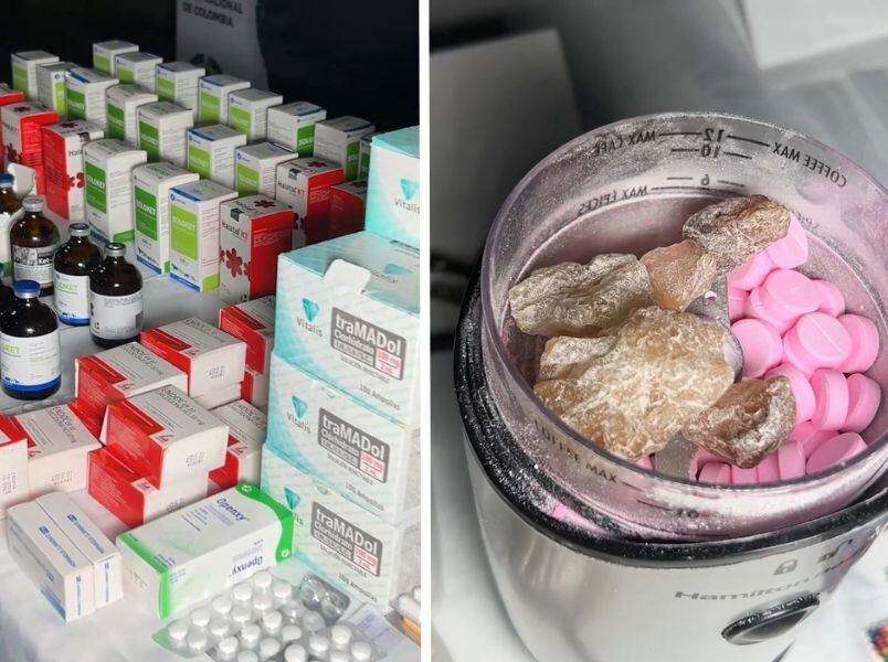 Droga sintética incautada a Cordillera (foto: Policía Nacional)