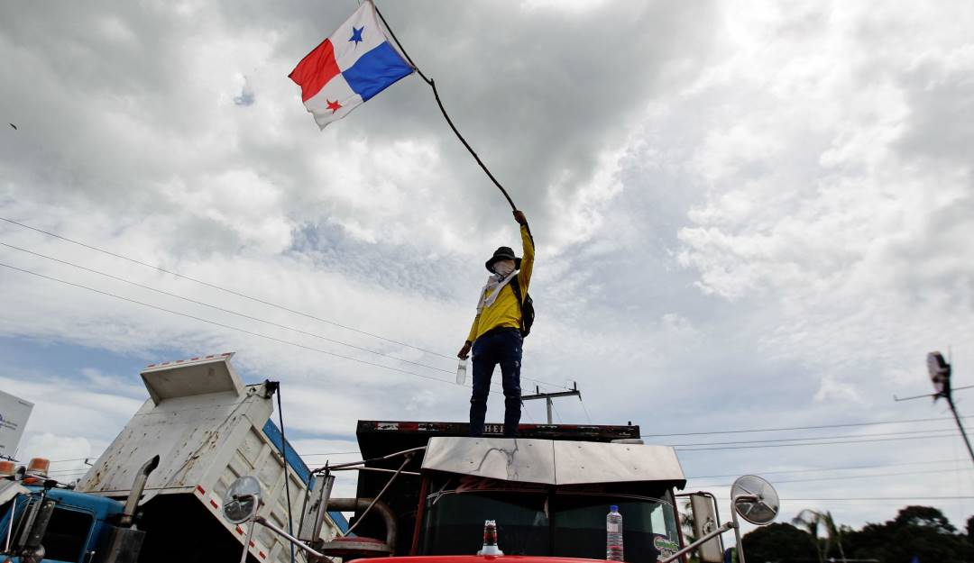 Manifestaciones en Panamá.            Foto: Getty 