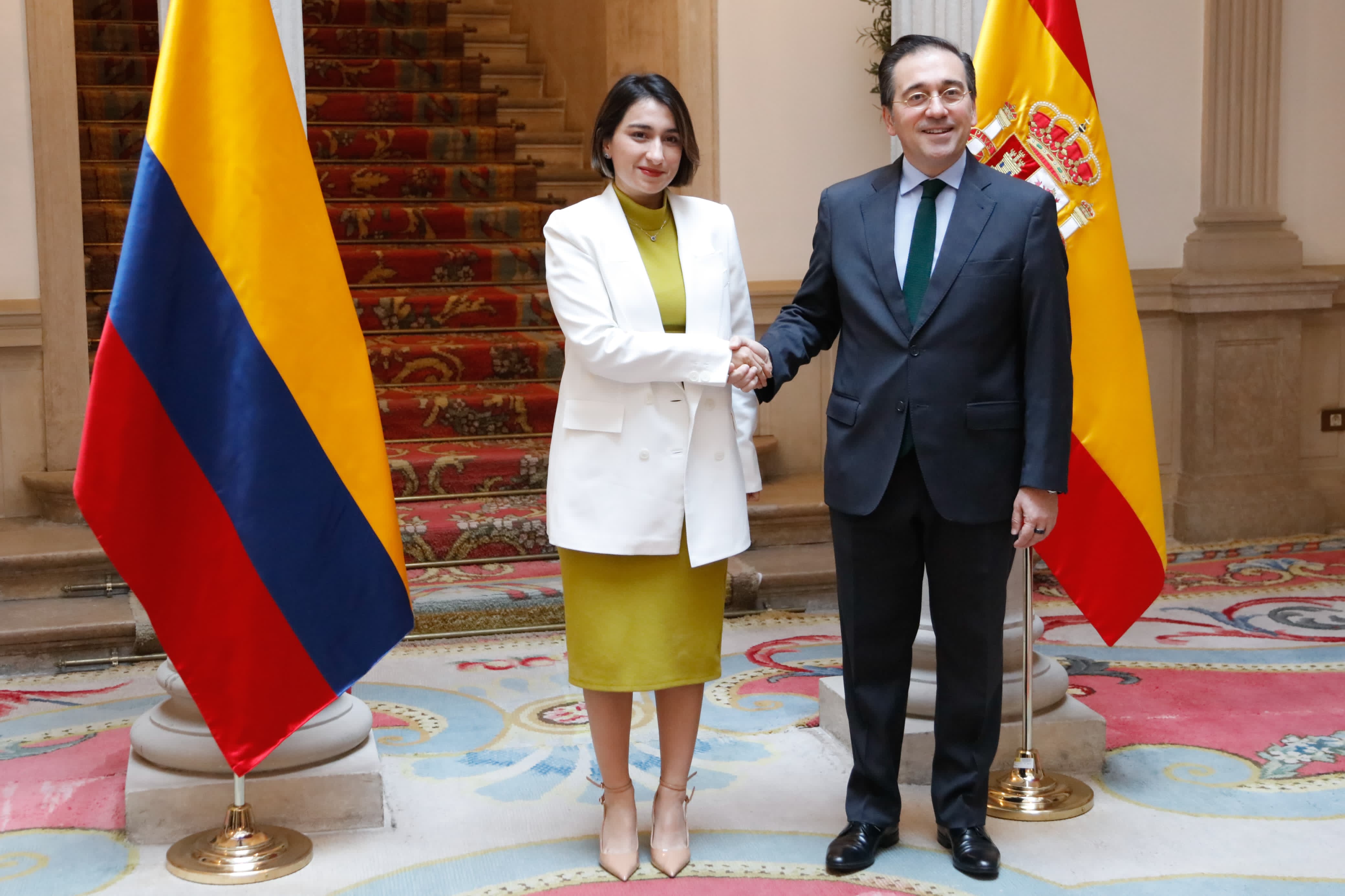 Cancilleres de Colombia y España se reunieron en Madrid. Foto: Suministrada.