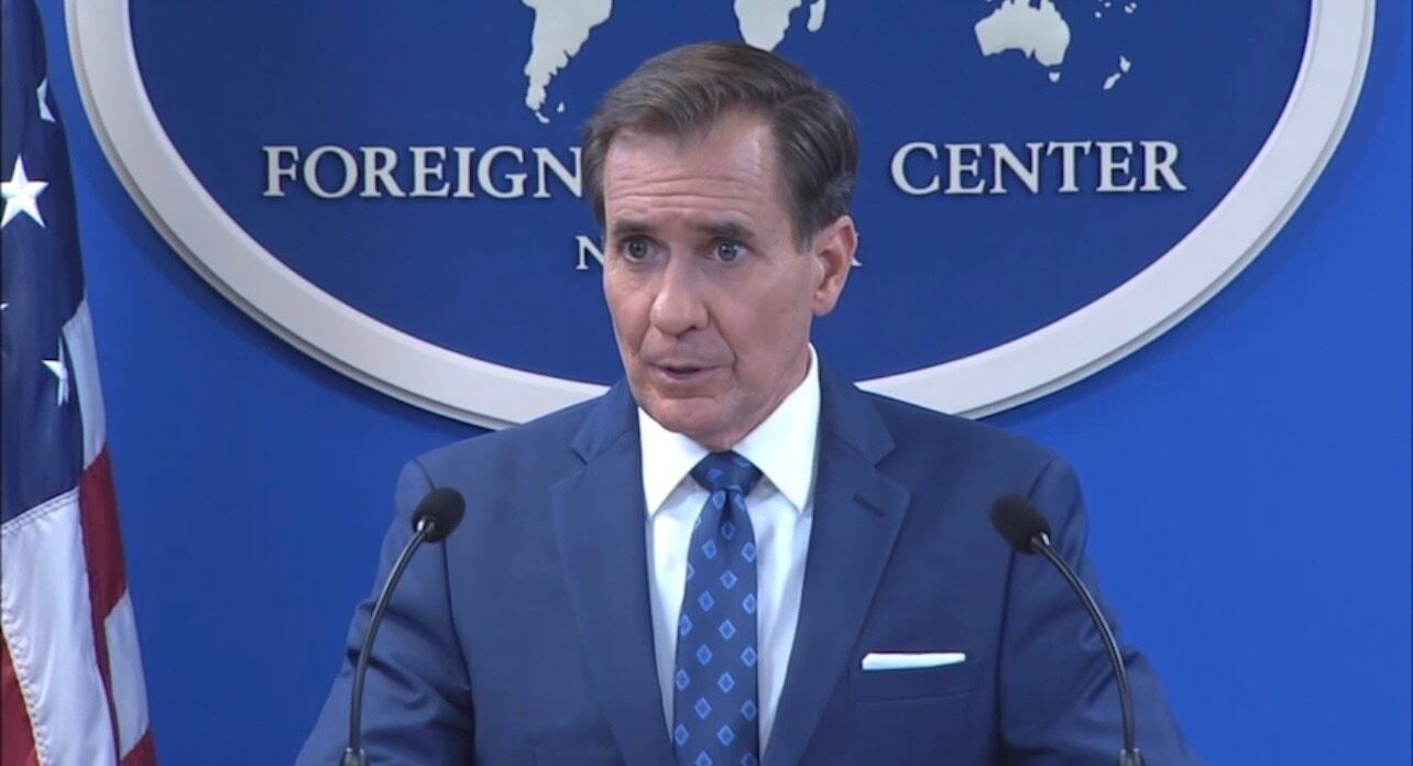John Kirby, director de comunicaciones estratégicas del Consejo de Seguridad Nacional del Gobierno del Presidente Joe Biden. Foto: W Radio.