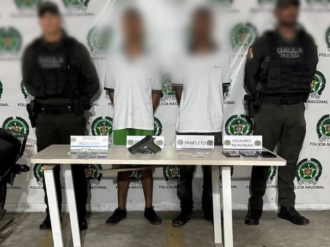 Los detenidos. Foto: cortesía Mebar.