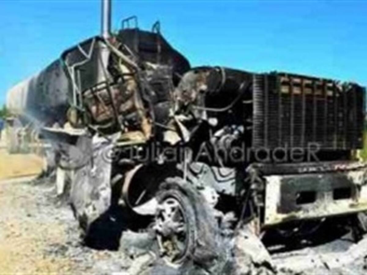 Con explosivos atentan carrotanque en Puerto Asís, Putumayo