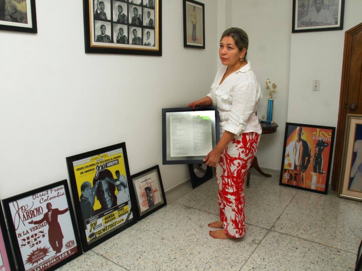 En la casa de Mary, esposa del artista, se muestran fotografías de su vida y su carrera musical.