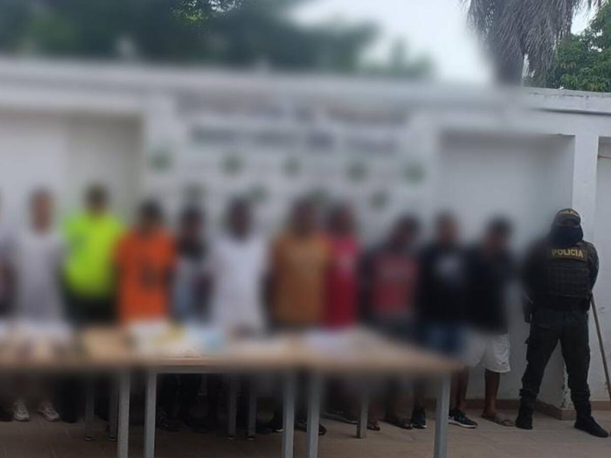 Capturan 16 presuntos expendedores de droga en el balneario de Tolú, Sucre