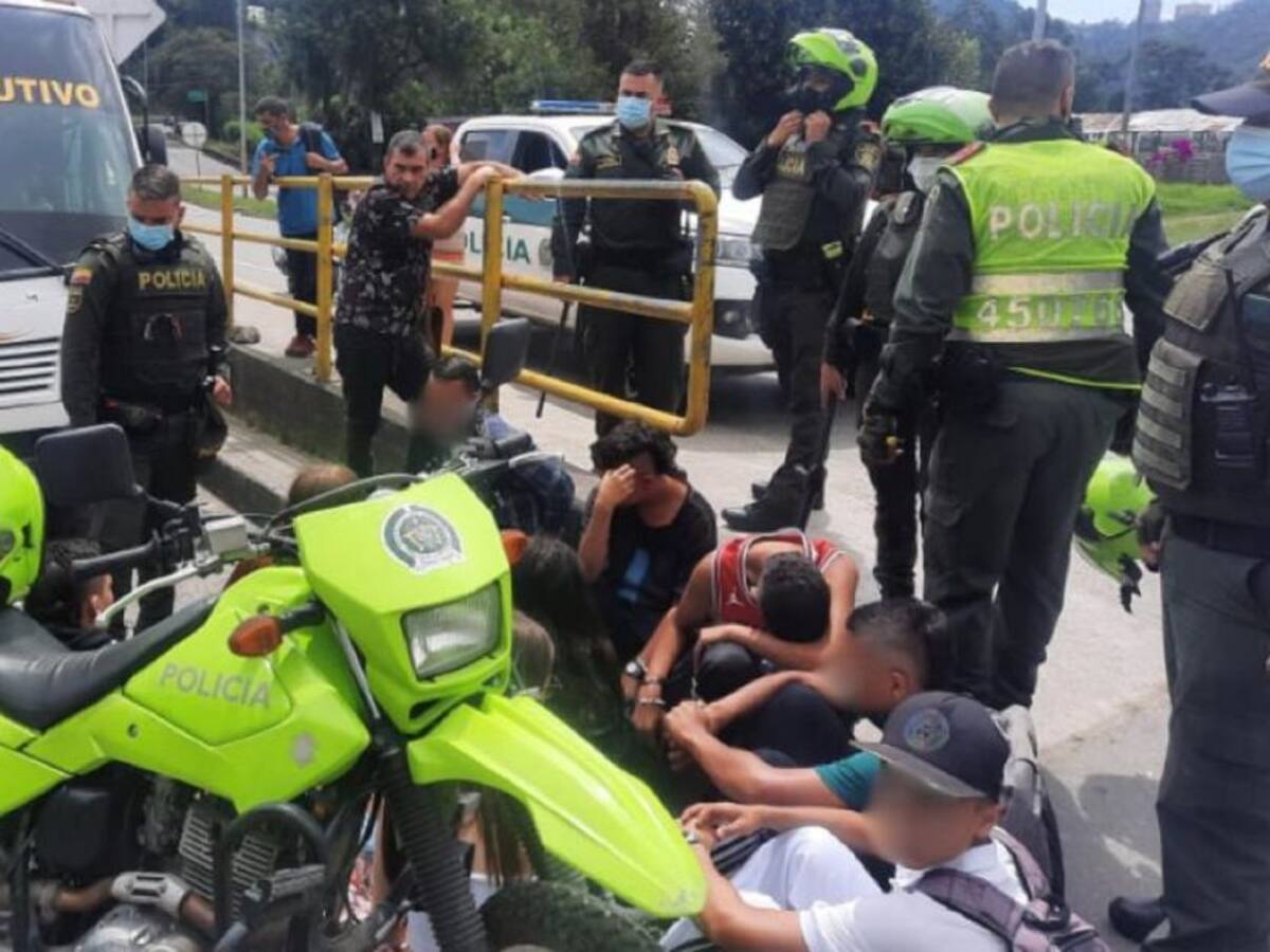 19 menores de edad fueron detenidos al parecer participarían de una pelea