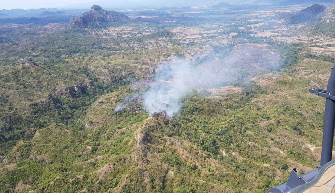 Incendio forestal en el oriente de Caldas