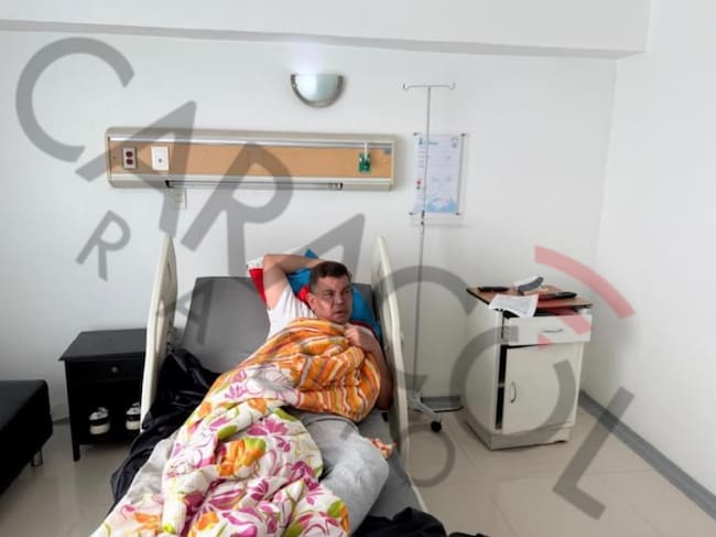 Gustavo Bolaños presunto cerebro del escándalo de corrupción de Aremca. Foto del allanamiento. Suministrada a Caracol Radio
