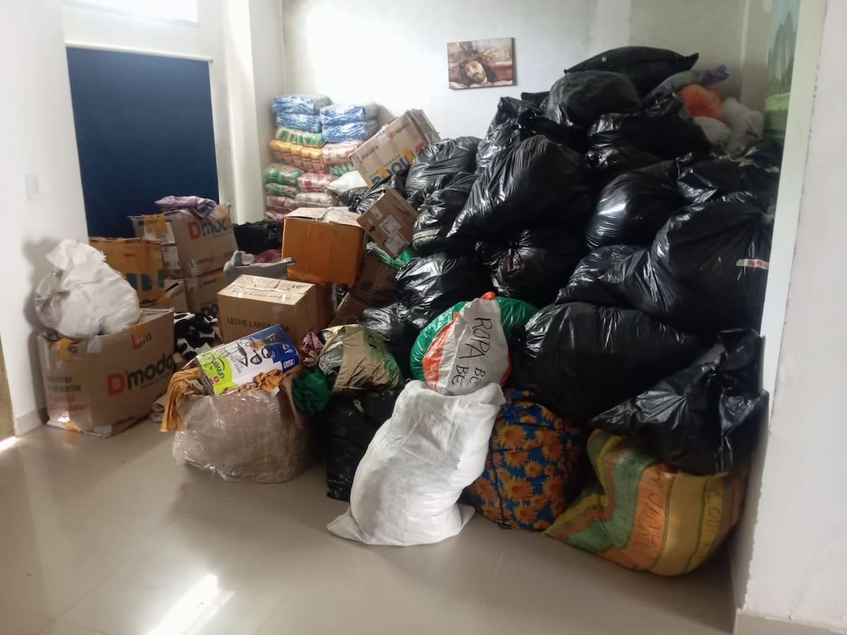 6 toneladas de ayudas para familias venezolanas están represadas por falta de transporte en Montería