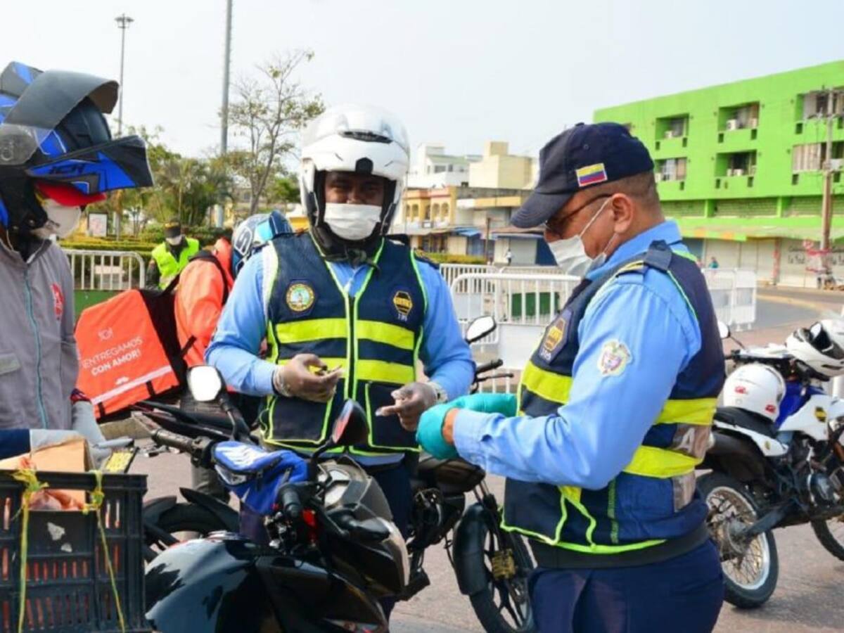 DATT ha impuesto 2.751 comparendos durante la cuarentena en Cartagena