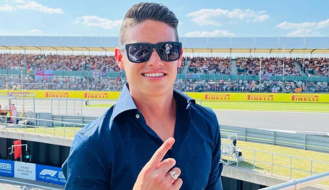 James Rodríguez en Silverstone