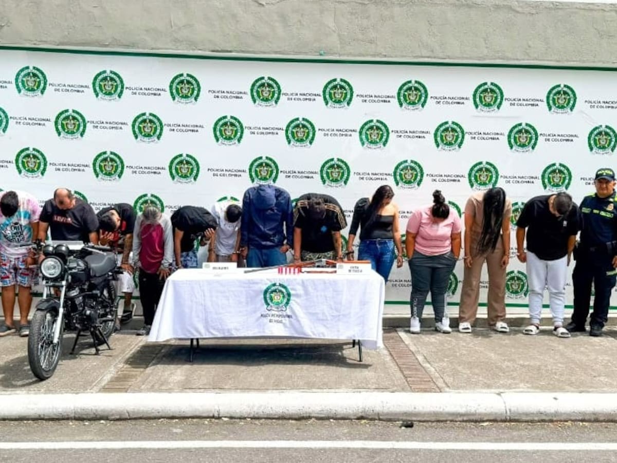 Capturan en Ibagué a 12 integrantes de banda que robaba motos en apenas 10 segundos