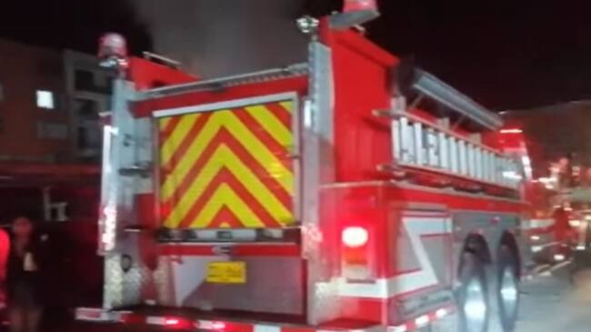 Incendio en parqueadero de Ibagué