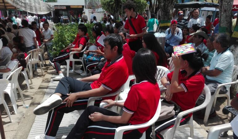 Alumnos de colegios publicos en Norte de Santander