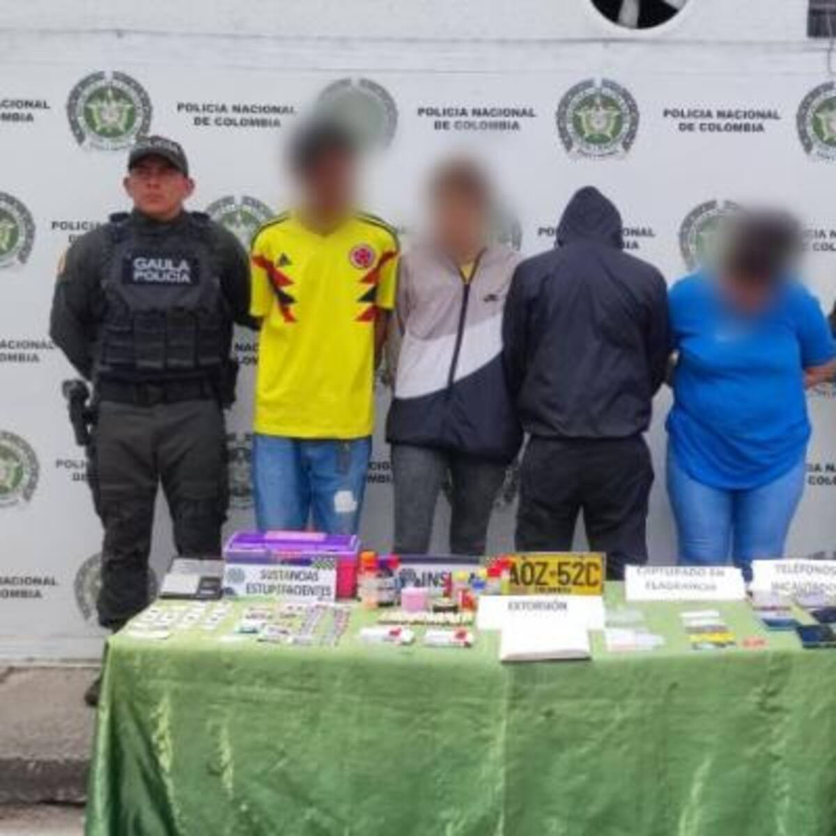 Policía capturó a cuatro presuntos integrantes de ‘La Inmaculada’ dedicados a la extorsión en Tuluá