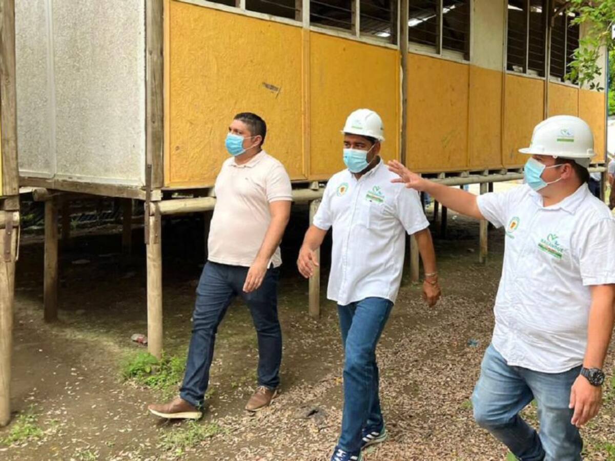 Inició construcción de aulas en Isla Grande, zona rural de Magangué