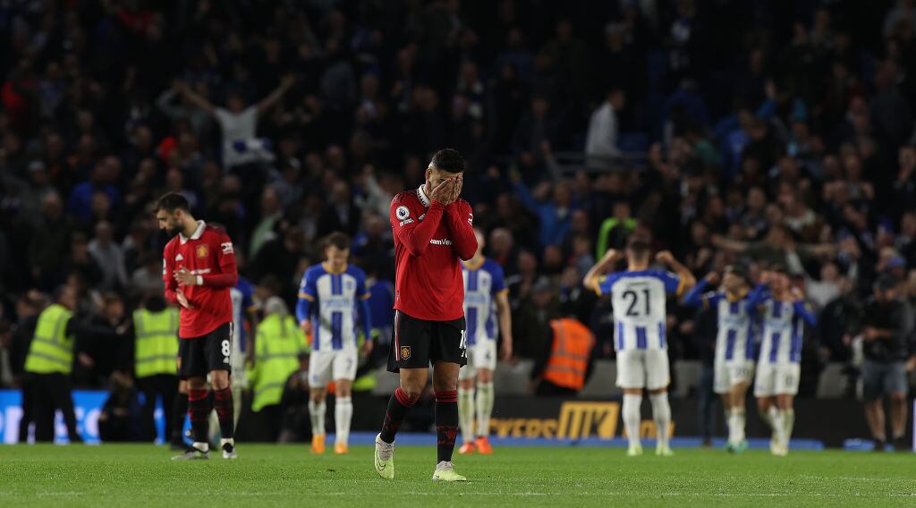 Manchester United cayó ante Brighton por la Premier League (Photo by Matthew Peters/Manchester United via Getty Images)