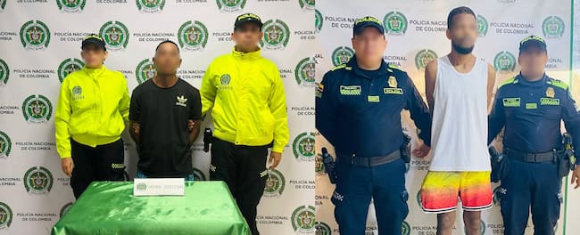 Capturados con orden judicial. // Policía Metropolitana de Cartagena