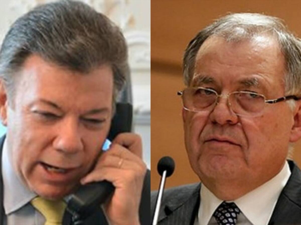 La llamada que por equivocación le hizo el presidente Santos al exprocurador Ordóñez
