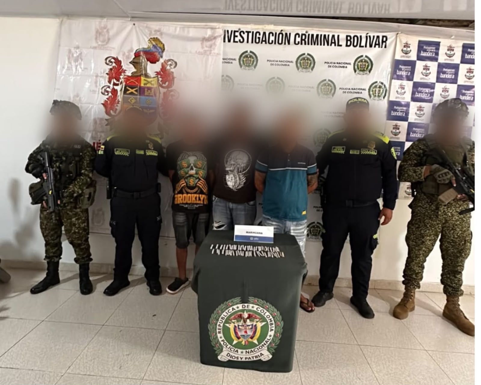 Tres hombres fueron capturados con 82 cigarrillos de marihuana en Magangué