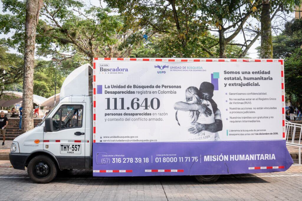 La unidad móvil de la Ruta Buscadaora termina su recorrido en Colombia