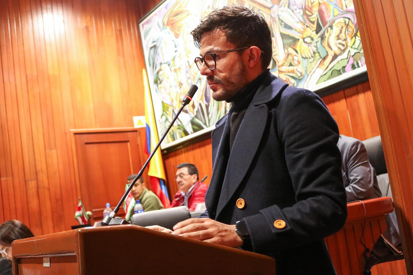 El secretario de Planeación de Boyacá, Jairo Neira Sánchez, ha liderado la exposición del Plan de Desarrollo de Boyacá 2024-2027 ante la Asamblea del departamento / Foto: Suministrada.