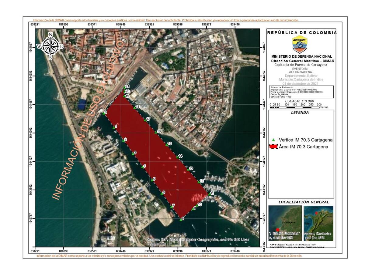 Dimar emite recomendaciones para el Ironman 70.3 Cartagena