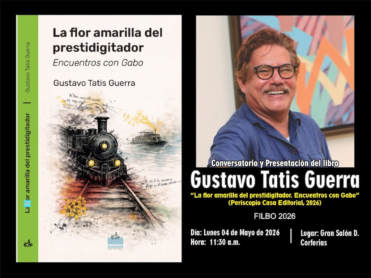 Escritor Gustavo Tatis llega a Filbo 2026 con libro sobre García Márquez