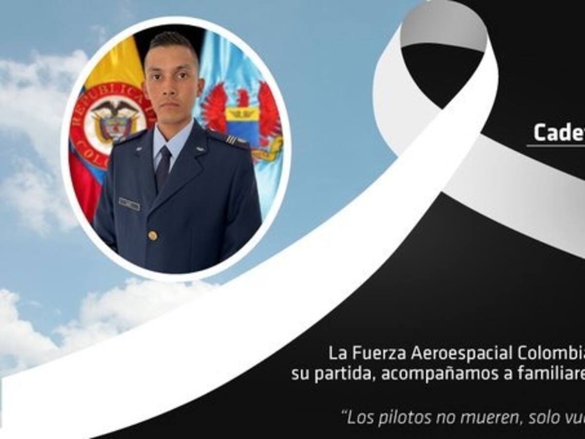 Murió cadete santandereano herido en accidente aéreo