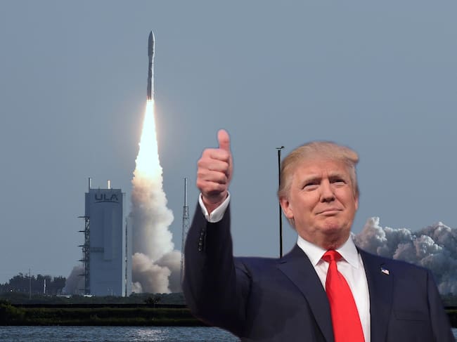El mandatario estadounidense ordenó a la NASA revisar las vías comerciales para enviar y traer de regreso personas hacia Marte desde la Luna.
(Foto: Caracol Radio / Getty )