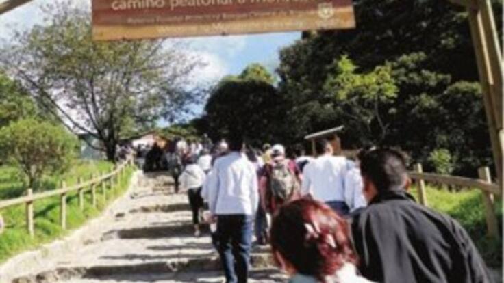 El sendero de Monserrate fue cerrado a la una de la tarde este Sábado Santo