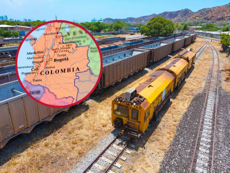 Red férrea que conecta Caldas con el Caribe Colombiano - Getty Images y Colprensa