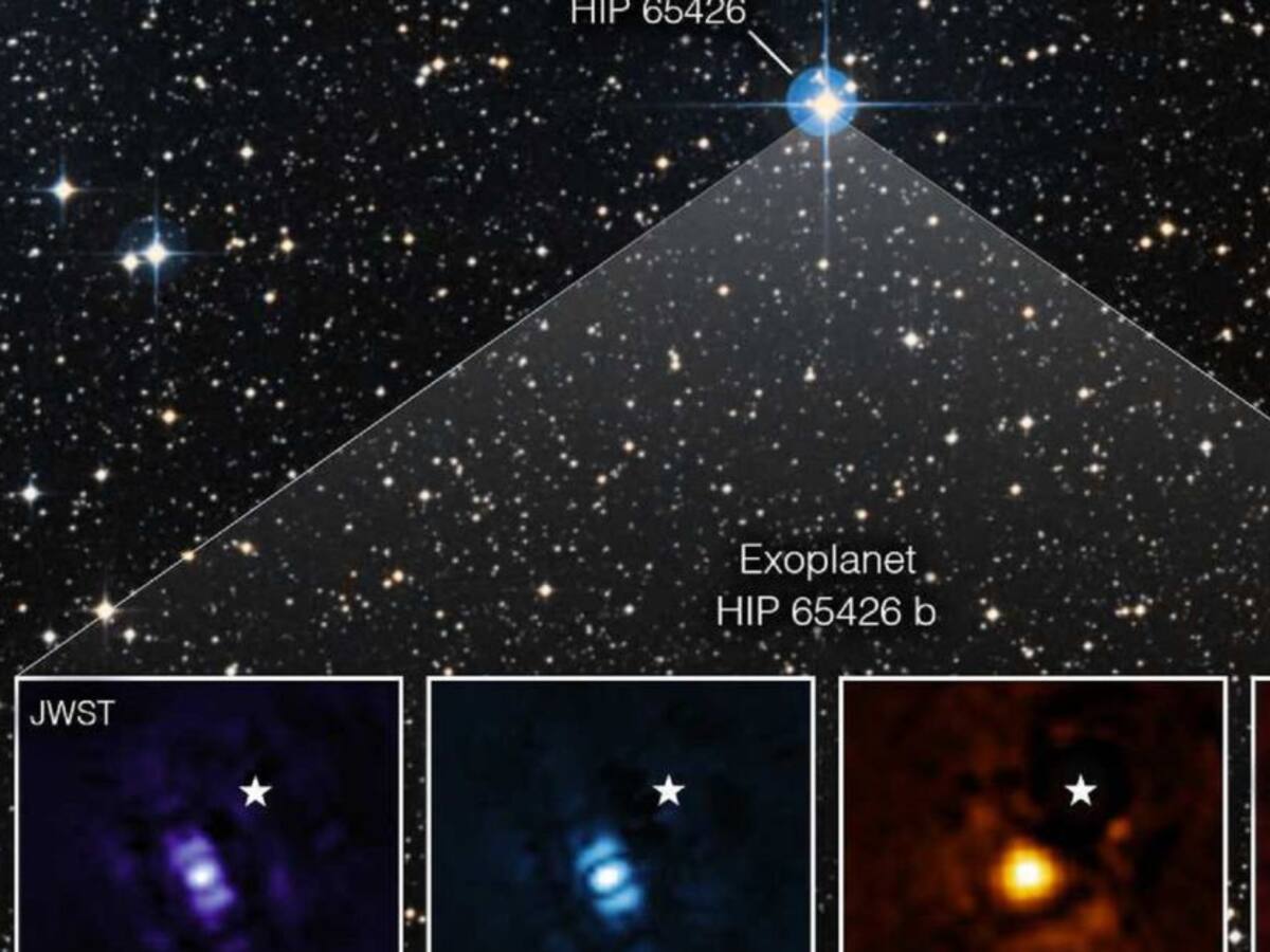 Telescopio Webb captó las primeras imágenes de exoplaneta