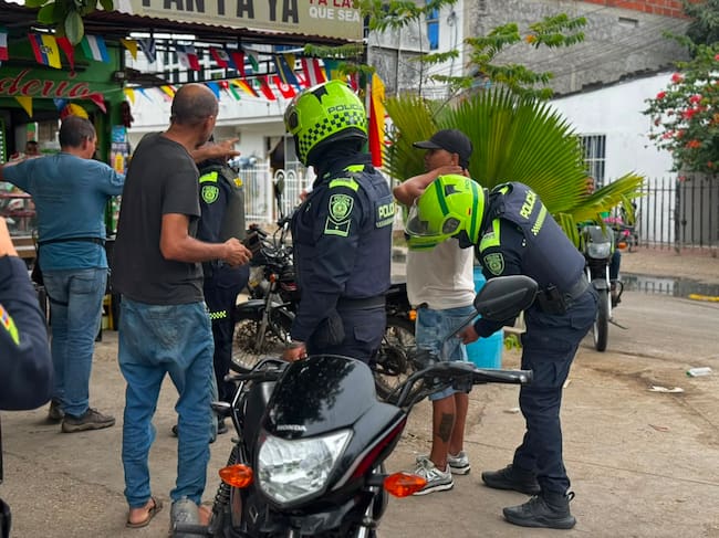 Controles policiales en Bolívar. // Policía Metropolitana de Cartagena