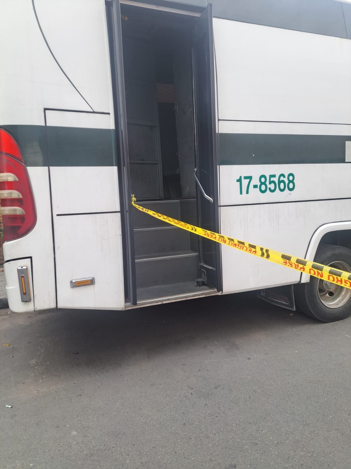 Hombre murió dentro de un bus institucional de la Policía en Bogotá : Cortesía Leidy Beltrán