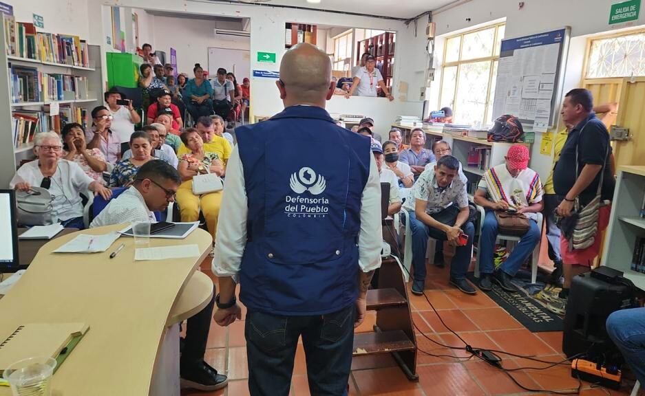 Socialización con habitantes del Nilo / Foto: Twitter @DefensoriaCol