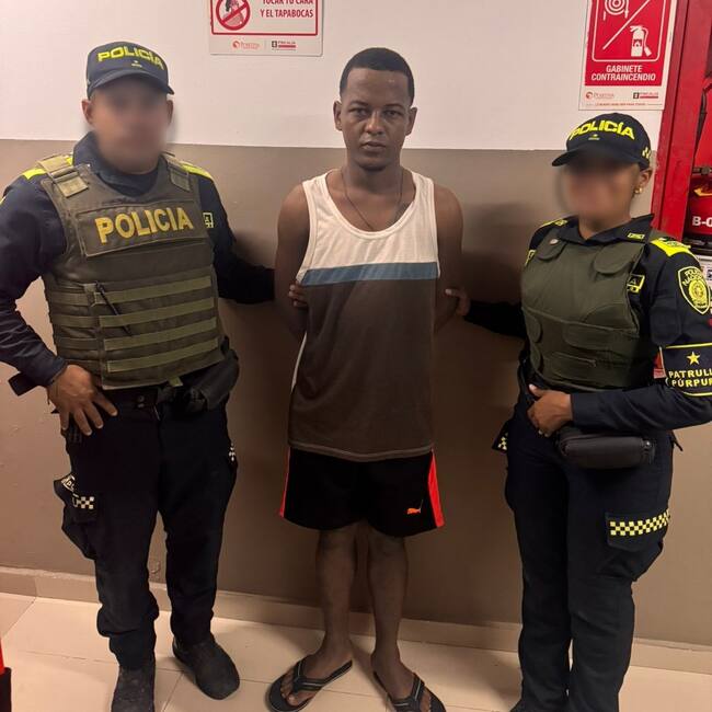 Cayó presunto delincuente implicado en hurto y lesiones a un ciudadano en Cartagena