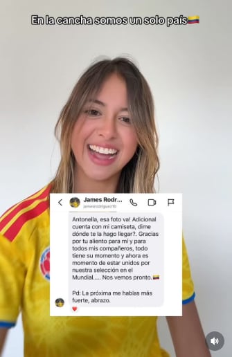 James Rodríguez le respondió a Antonella Petro | Instagram Antonella Petro