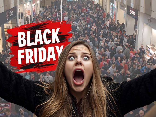 Black Friday, imagen de referencia (Foto: creada con IA de Canva).