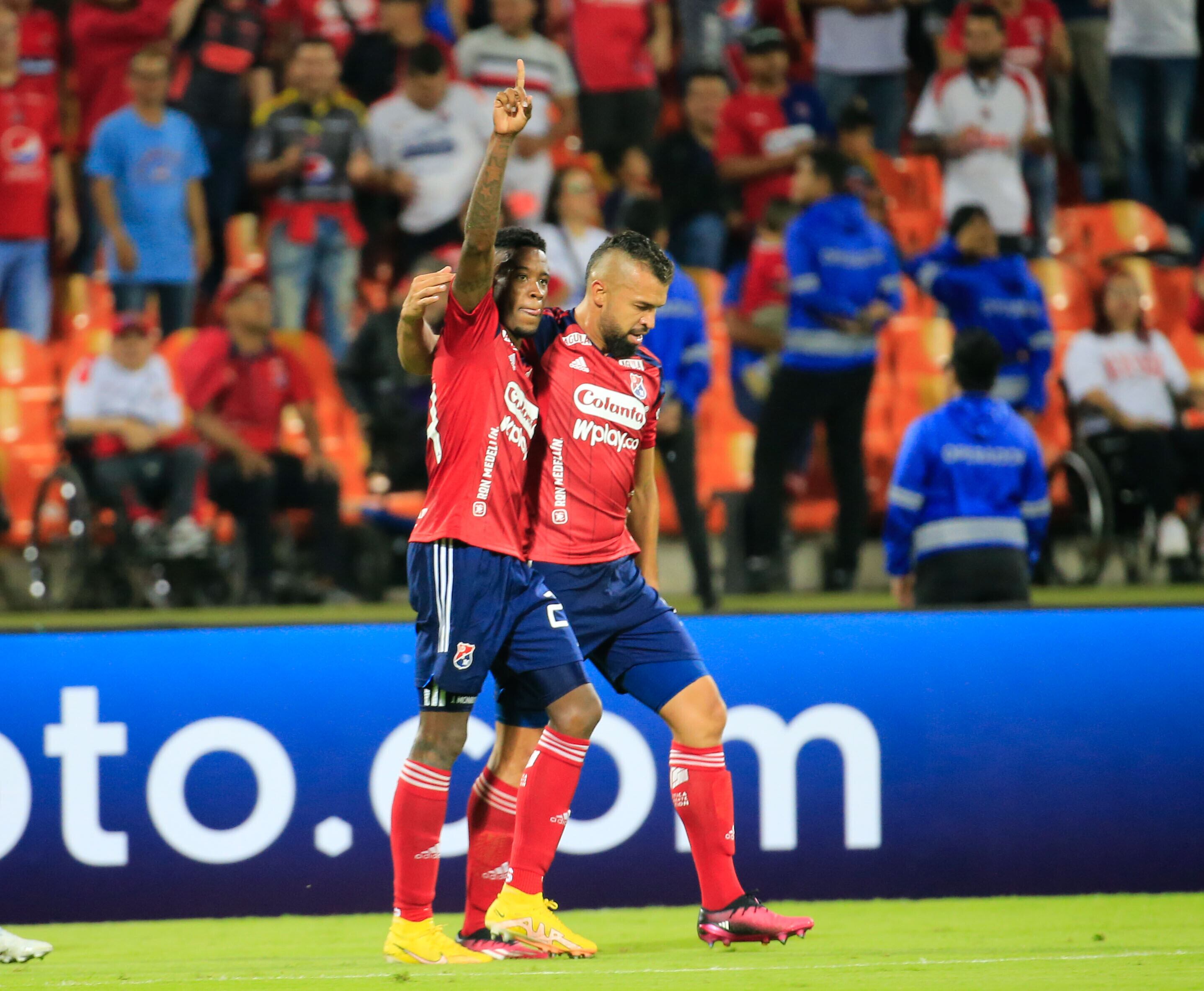 MEDELLÍN. 1 de marzo de 2023. Independiente Medellín derrotó 2-0 a El Nacional de Ecuador en el estadio Atanasio Girardot, en el juego de vuelta de la fase previa de la Copa Libertadores 2023. (Colprensa-El Colombiano)